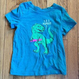 Cat & Jack Turquoise Dinosaur Tee